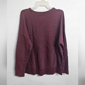Time and Tru Purple Crew Neck Sweater Soft Knit Relaxed Fit